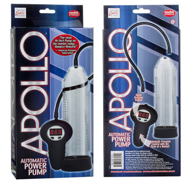 California Exotic Apollo Automatic Power Pumps, прозрачная - Автоматическая вакуумная помпа - купить в секс шопе