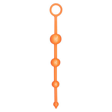 Toy Joy Funky Butt Beads, оранжевая, Анальная цепочка