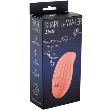Lola Games Shape of Water Shell, розовый, Вибратор для эрогенных зон