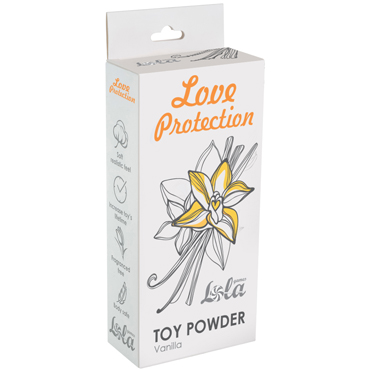 Lola Love Protection Toy Powder Vanilla, 30 гр, Пудра для игрушек ароматизированная, Ваниль