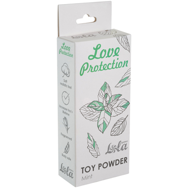 Lola Love Protection Toy Powder Mint, 15 гр, Пудра для игрушек ароматизированная, Мята