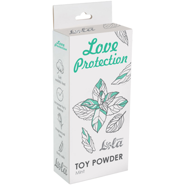 Lola Love Protection Toy Powder Mint, 30 гр, Пудра для игрушек ароматизированная, Мята
