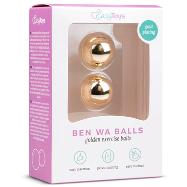 Easytoys Ben Wa Balls 22 mm, золотые - фото, отзывы