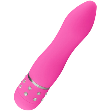 Easytoys Diamond Smooth Vibrator, розовый - Волнистый мини вибратор - купить в секс шопе