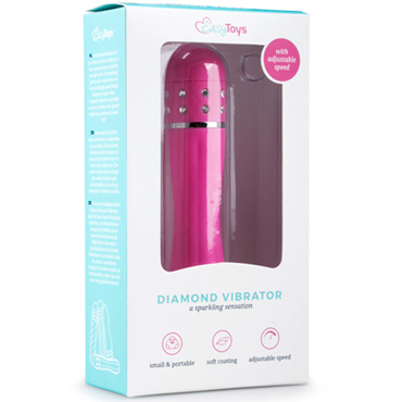 Easytoys Diamond Vibrator, розовый - Вибратор в форме кактуса - купить в секс шопе
