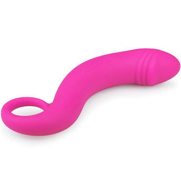 Easytoys Curved Dong, розовый - Изогнутый анальная стимулятор - купить в секс шопе