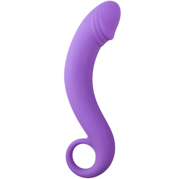 Easytoys Curved Dong, фиолетовый, Изогнутый анальная стимулятор