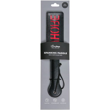 Easytoys Leather Paddle Whore, черная — фото 3