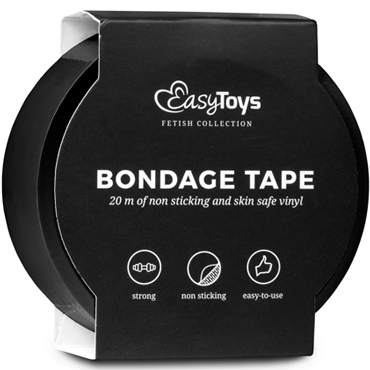 Easytoys Bondage Tape 20 m, черная - Лента для бондажа - купить в секс шопе