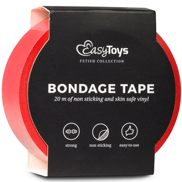 Easytoys Bondage Tape 20 m, красная — фото 3