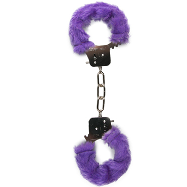 Easytoys Furry Handcuffs, фиолетовые — фото 1