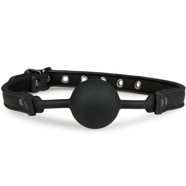 Easytoys Ball Gag With Small Silicone Ball, черный — фото 2