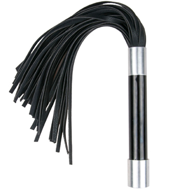 Easytoys Flogger With Metal Grip, черная — фото 1