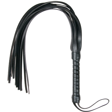 Easytoys Small Leather Flogger, черная — фото 1