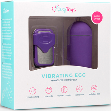 Easytoys Vibration Egg, фиолетовое — фото 4