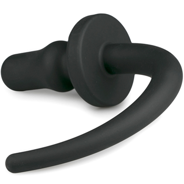 Easytoys Dog Tail Plug Thumpy Large, черная - Анальная пробка с хвостом большая - купить в секс шопе
