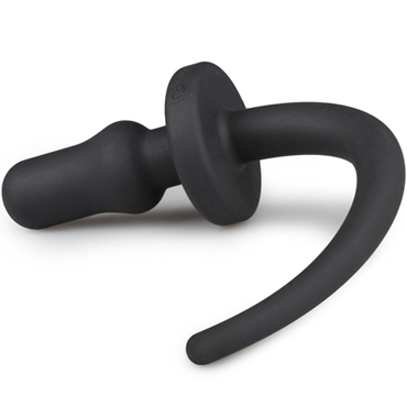 Easytoys Dog Tail Plug Thumpy Small, черная - Анальная пробка с хвостом маленькая - купить в секс шопе