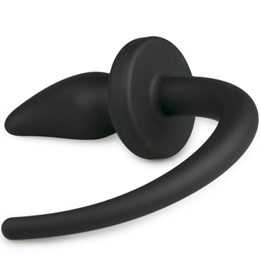 Easytoys Dog Tail Plug Curvy Small, черная — фото 3