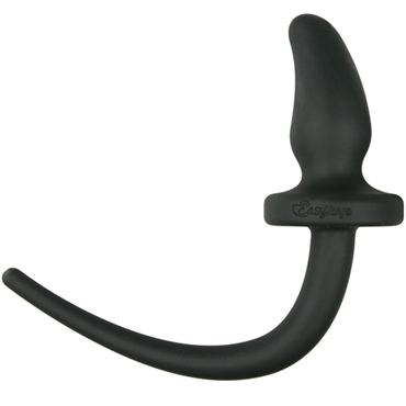 Easytoys Dog Tail Plug Curvy Small, черная — фото 1