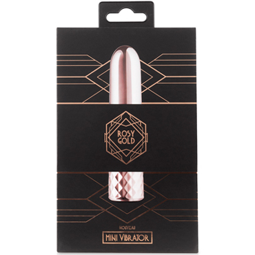 Rosy Gold Mini Vibrator, розовое золото, Классический вибратор и другие товары EDC Collections с фото