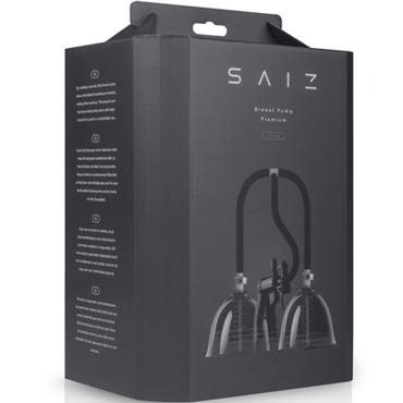 Saiz Breast Pump Premium Large, прозрачный/черный - фото, отзывы