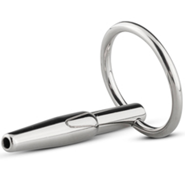 Sinner Hollow Metal Penis Plug, серебристый — фото 2