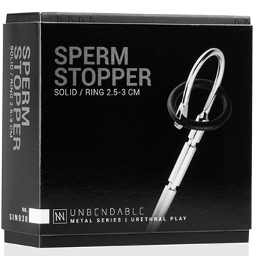 Sinner Solid Sperm Stopper, серебристый - подробные фото в секс шопе Condom-Shop
