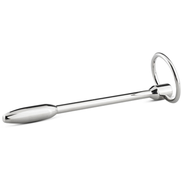 Sinner Solid Metal Dilator with Pull-out-ring, серебристый - фото, отзывы