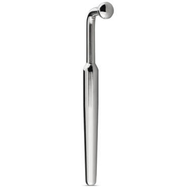 Sinner Curved Penis Plug, серебристый, Уретральный стимулятор с загнутой ручкой