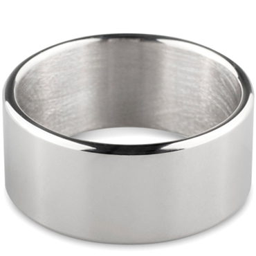 Sinner Wide Metal Head-Ring Size L, серебристое - Эрекционное кольцо - купить в секс шопе
