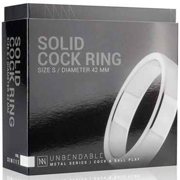 Sinner Metal Cockring Size S, серебристое, Эрекционное кольцо из металла и другие товары EDC Collections с фото