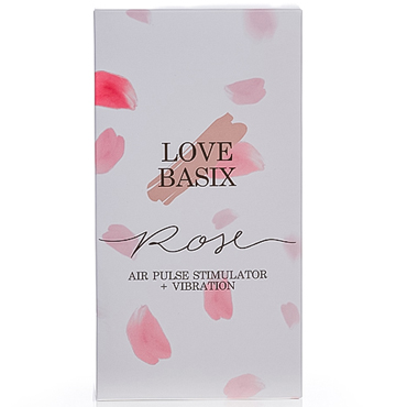 Love Basix Rose, красно-золотой, Бесконтактный стимулятор клитора с вибрацией в форме розы и другие товары Love Basix с фото