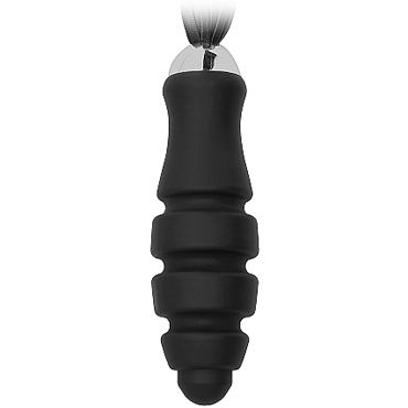 Ouch! Black Whip with Sliced Silicone Dildo, черная — фото 2