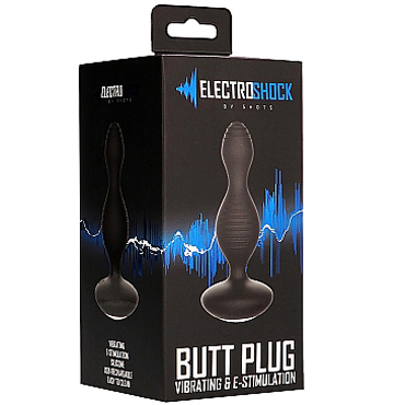Shots Electroshock E-Stimulation Vibrating Buttplug, черный - фото, отзывы