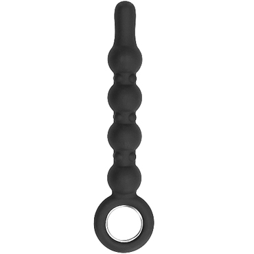 Shots Sono Dildo With Metal Ring №59, черный — фото 1