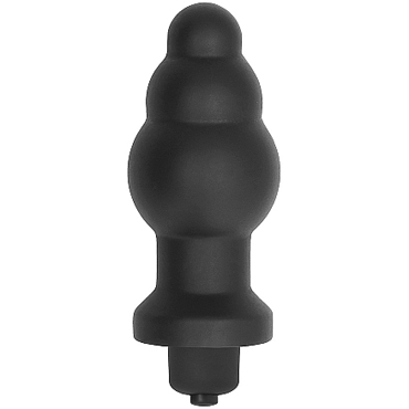 Shots Sono Anal Vibrator №57, черный, Анальный вибростимулятор с плавно расширяющимся диаметром