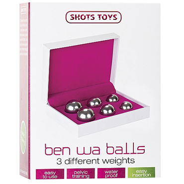 Shots Toys Ben Wa Balls Set, серебристые — фото 2