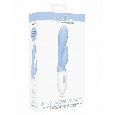 Shots Loveline Rabbit Vibrator Juicy, голубой — фото 2