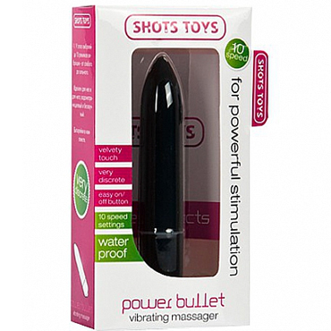 Shots Toys Power Bullet, черная — фото 2