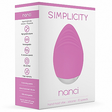Shots Simplicity Nanci Hand-Hold Vibe, розовый — фото 5