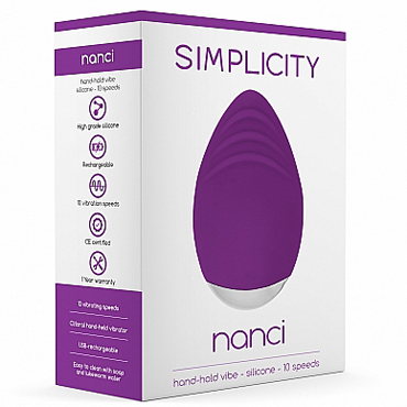 Новинка раздела Секс игрушки - Shots Simplicity Nanci Hand-Hold Vibe, фиолетовый