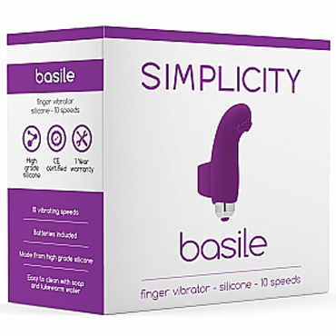 Shots Simplicity Basile Finger Vibrator, фиолетовый - Вибратор на палец - купить в секс шопе