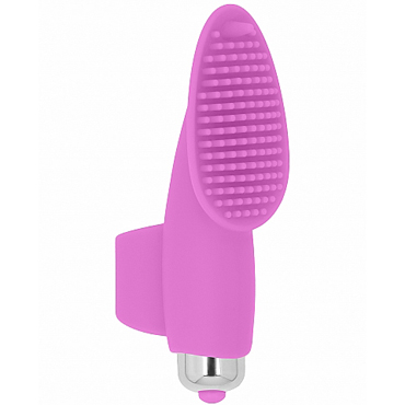 Shots Simplicity Marie Finger Vibrator, розовый, Вибратор на палец с клиторальной щеточкой