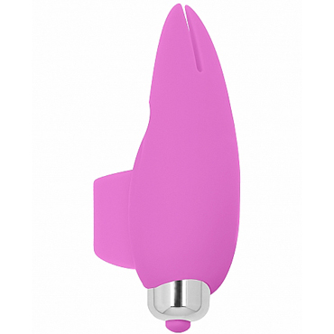 Shots Simplicity Piers Finger Vibrator, розовый, Вибратор на палец с раздвоенным кончиком