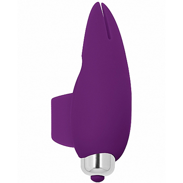 Shots Simplicity Piers Finger Vibrator, фиолетовый, Вибратор на палец с раздвоенным кончиком