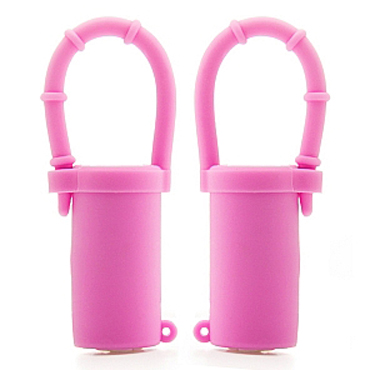 Shots Toys Vibrating Nipple Belts, розовый — фото 1