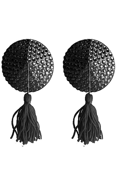 Ouch! Nipple Tassels Round, черные — фото 1
