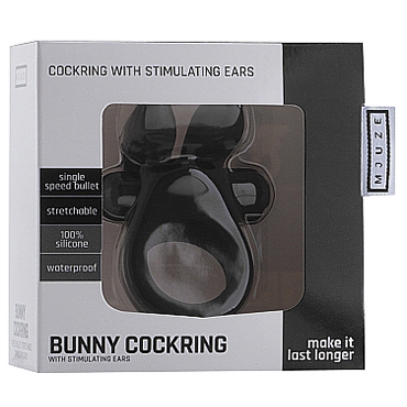 Shots Mjuze Bunny Cockring, черное — фото 2
