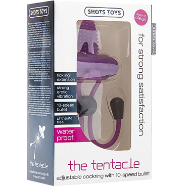 Shots Toys Tentacle Cockring, фиолетовая - фото, отзывы