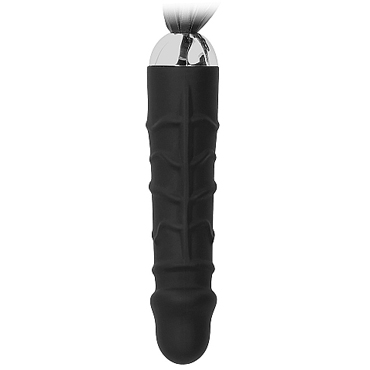Ouch! Black Whip with Realistic Silicone Dildo, черная - фото, отзывы